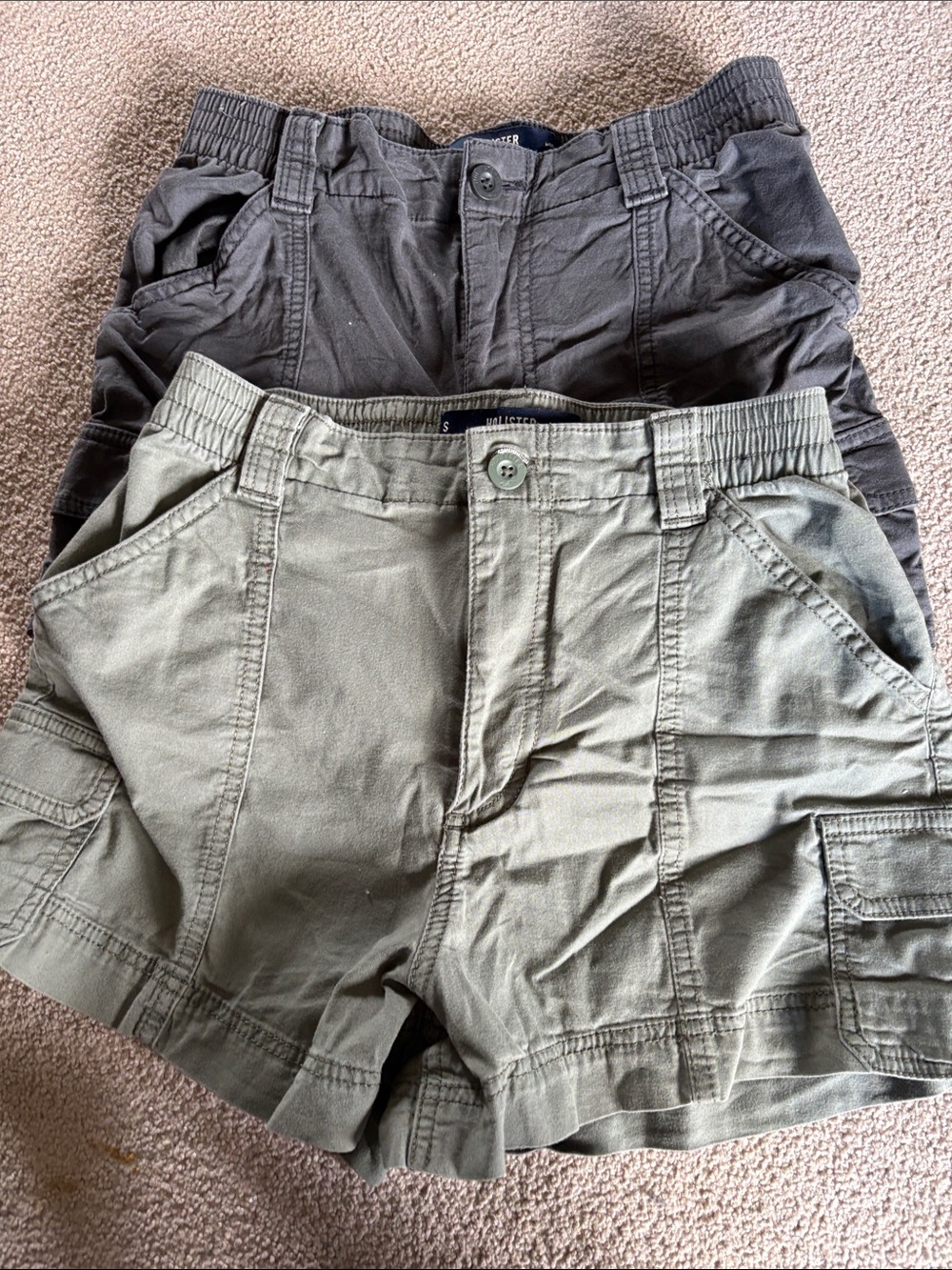 Woman’s Hollister Size S 2 pairs of Ultra High-Rise Mom Shorts